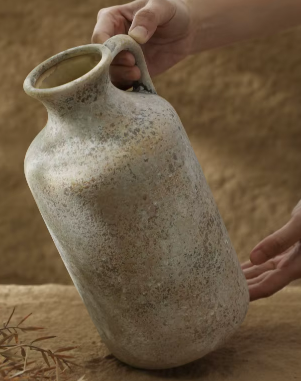 Large Milk Churn Style VASE Retro Rustic Stoneware