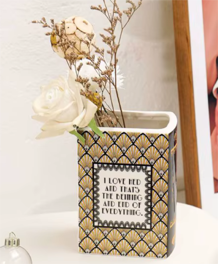 The Great Gatsby Classic Novelty Book Vase