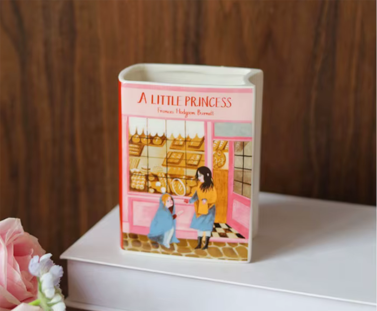 A Little Princess Girl's Bedroom Book Vase