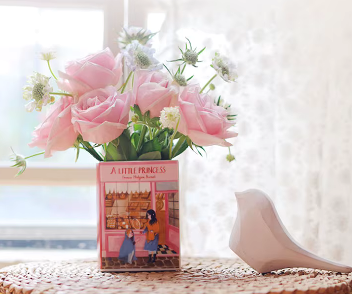 A Little Princess Girl's Bedroom Book Vase