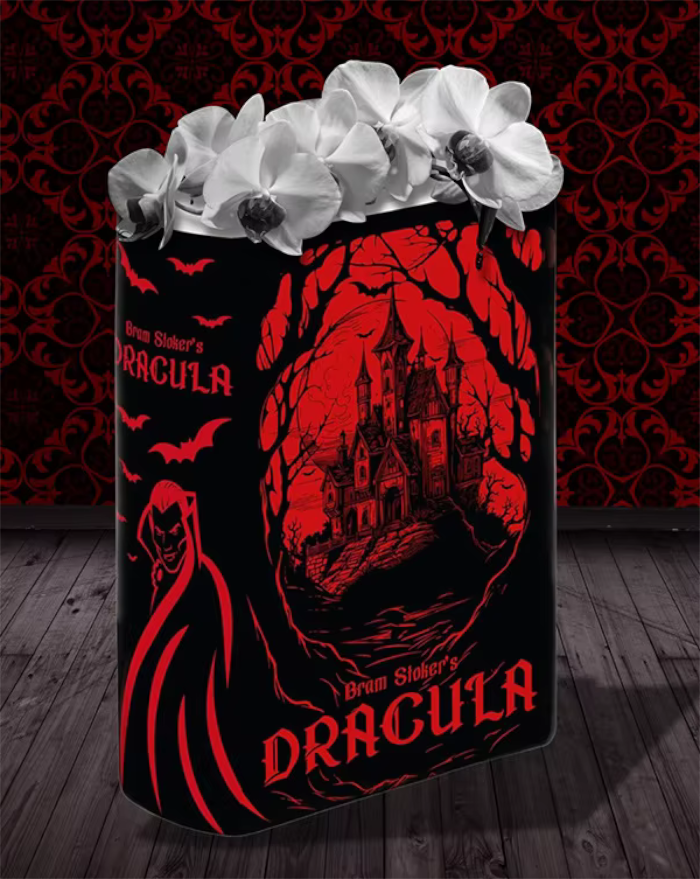 Dracula Horror Goth Novelty Book Vase