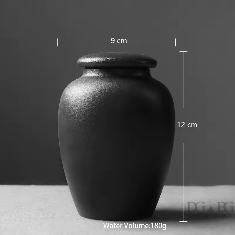 Simple Plain Ceramic Pet Urn for Ashes Memorial