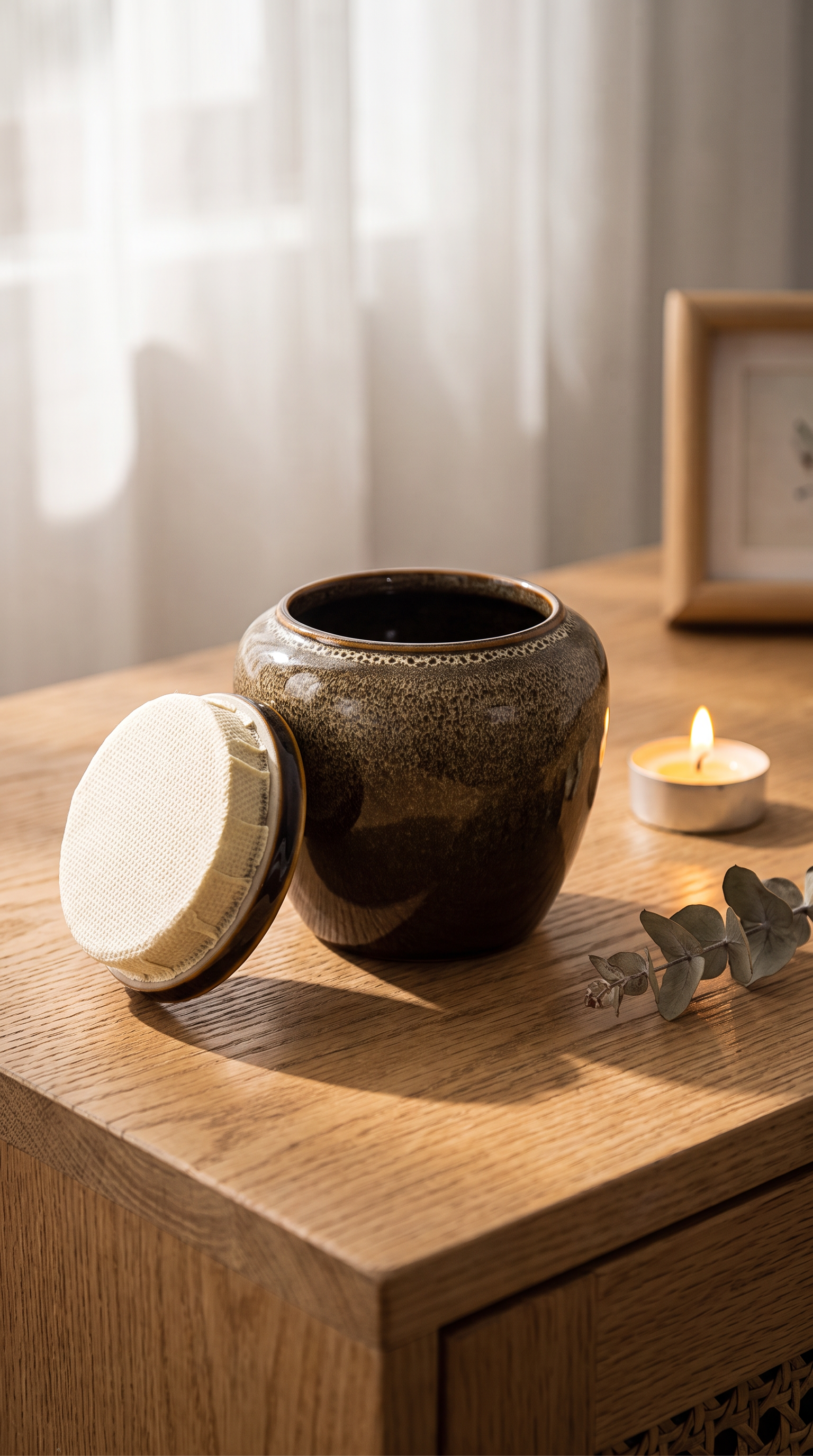 Small Pet Ceramic Memorial URN for Ashes 3 Colours