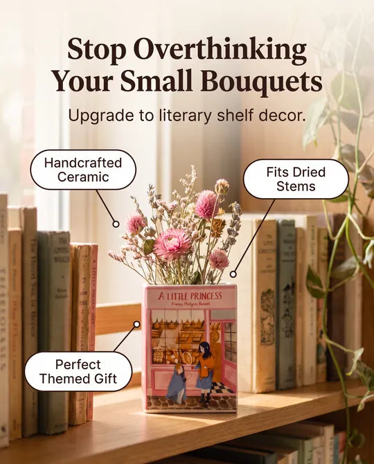 A Little Princess Girl's Bedroom Book Vase