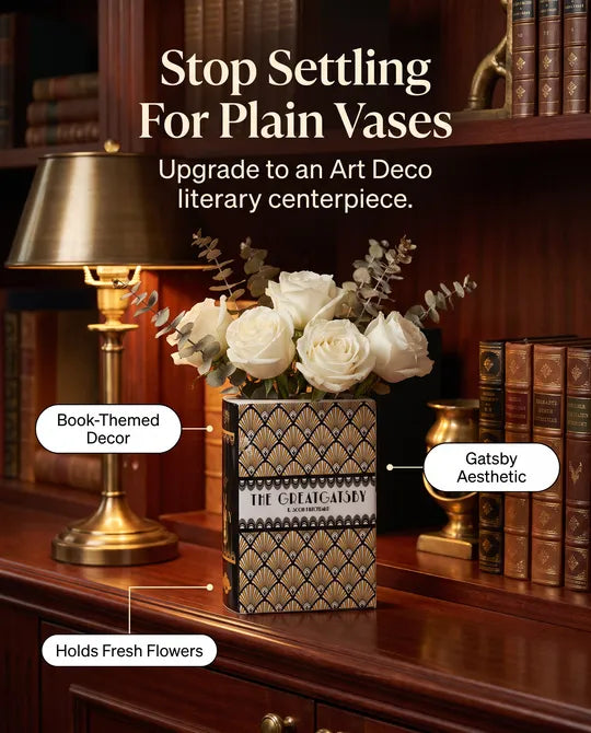 The Great Gatsby Classic Novelty Book Vase