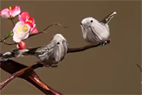 Premium Realistic Bonsai Pink Plum Blossom Tree