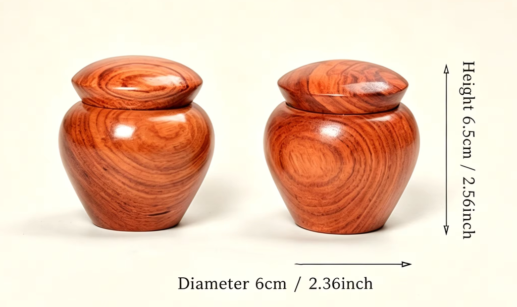 Pure Wood Quality Mini Small Urn for Pet Ashes