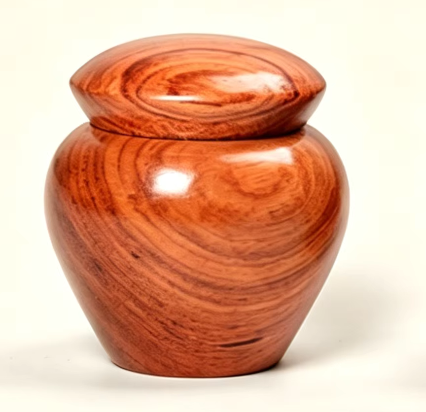 Pure Wood Quality Mini Small Urn for Pet Ashes