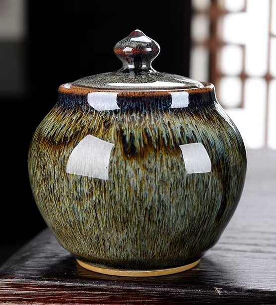 Glazed Ceramic Pet Cremation Urn for Ashes