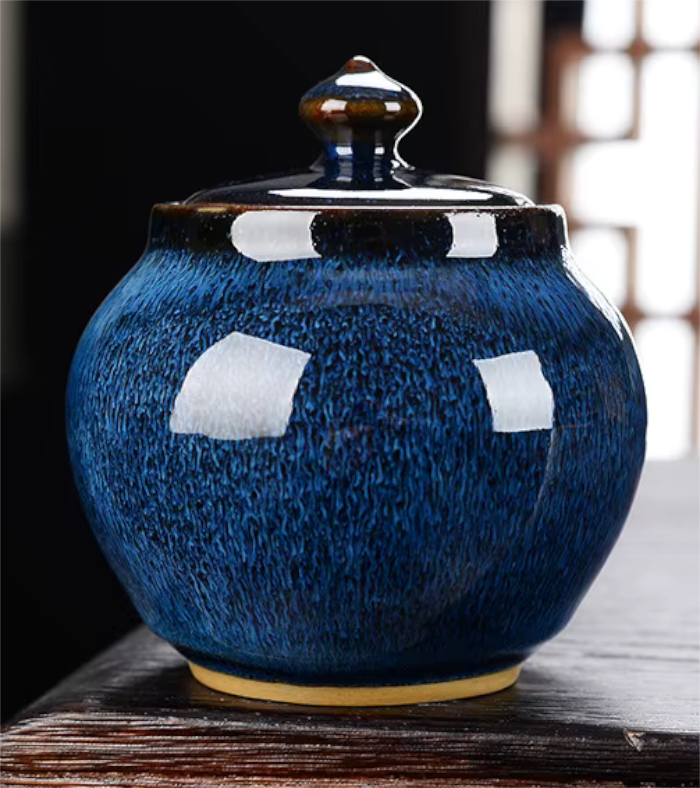Glazed Ceramic Pet Cremation Urn for Ashes