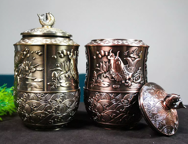 Ornate Bronze or Silver Large Funeral Urn Human or Pet Ashes
